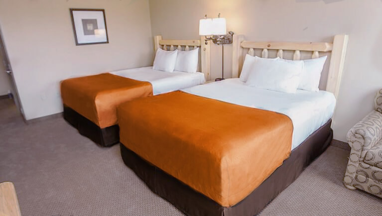 The beds in the Double Queen Suite (Standard)